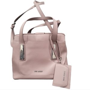 Steve Madden BGrammer Pale Pink Handbag With Optional Shoulder Strap